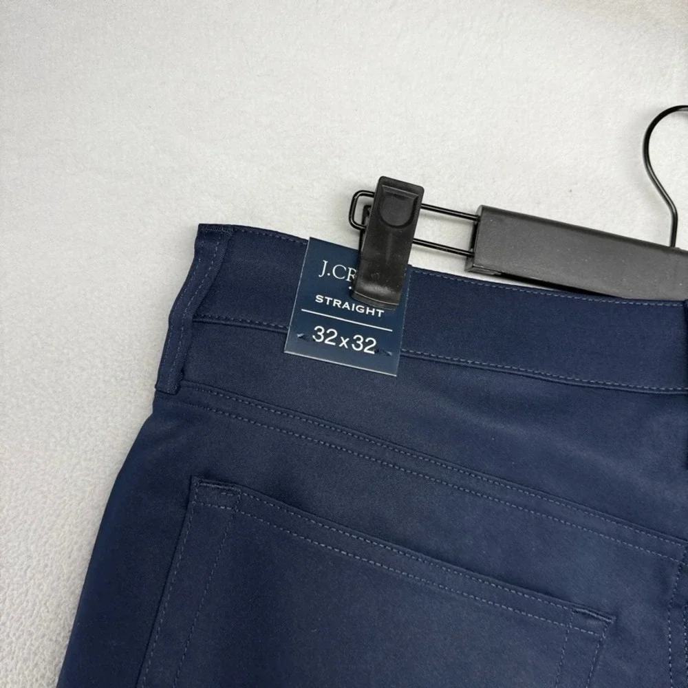 j Crew Tech pants men's 32x32 Blue navy Performance Lightweight Golf Tech NEW